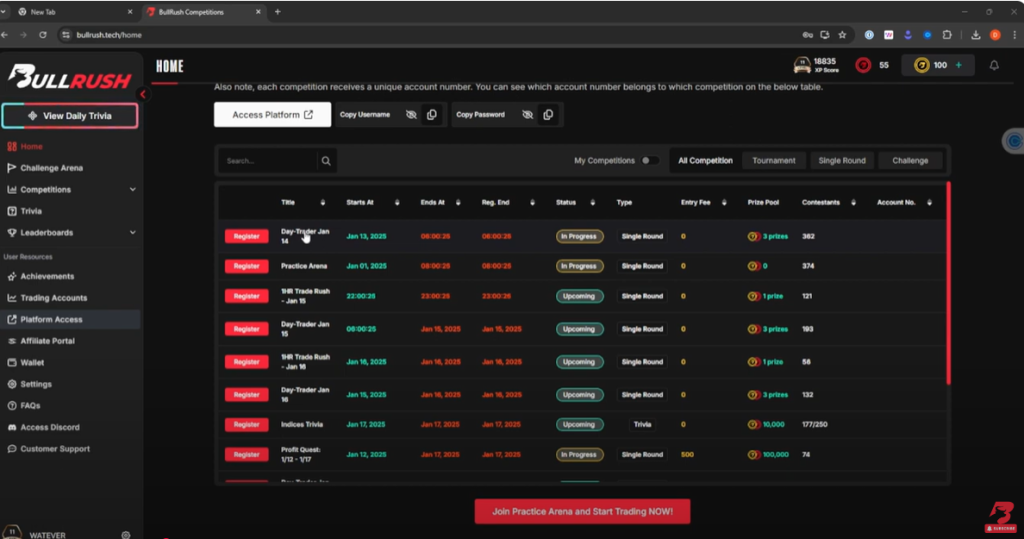 Free Day Trading Competitions